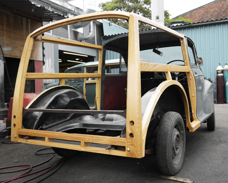 Morris Traveller Timber frame