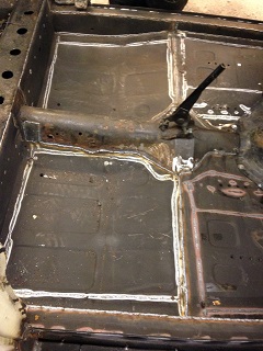 Morris Minor welded floor